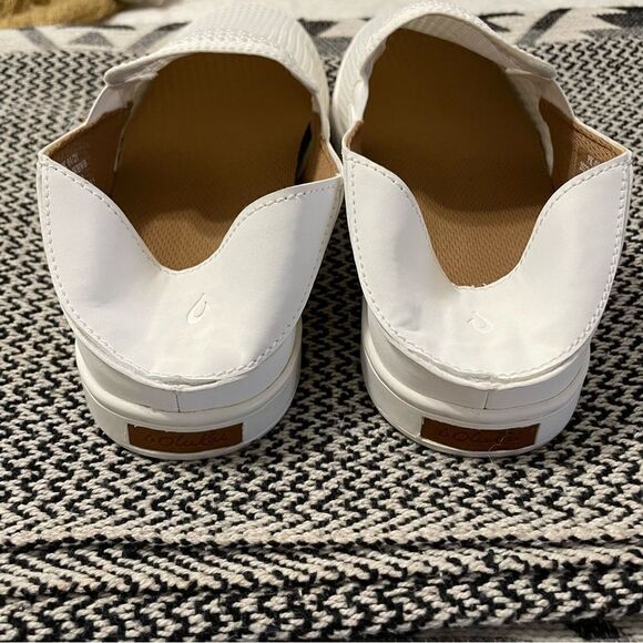 Olukai Pehuea Bright White Slip Ons Sz- 9.5 NWT - Picture 6 of 9